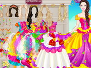 Barbie Colorful Bride Dress Up