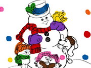 Snowman Coloring Book