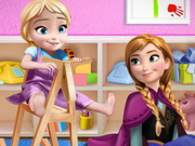 Anna Playing With Baby Elsa