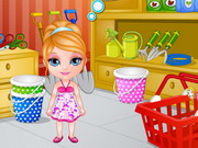 Baby Barbie Learns Gardening