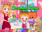 Baby Hazel Cleaning Time