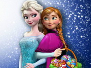 Elsa And Anna Eggs Painting