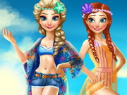 Elsa And Anna Summer Vacation