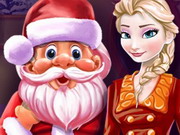 Elsa And Santa Christmas Cleaning