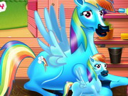 Rainbow Dash And The New Born Baby