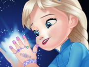 Baby Elsa Manicure