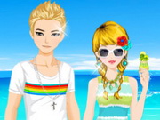 Couple On Summer Vacation