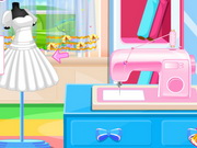 Cute Girls Design Clothes For Barbie