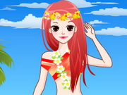 Cute Hula Dancer Dress Up