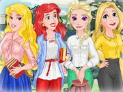 Disney Princess Go To School