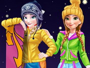 Elsa And Anna Winter Vacation