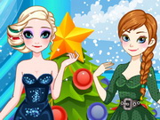 Frozen Sisters Christmas Party
