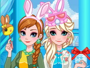 Frozen Sisters Easter Fun