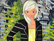 Girl In Ripped Jeans Dress Up