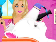 Princess Kitten At Barbie Hair Salon