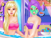 Twin Barbie At Spa Salon