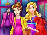 Pregnant Princesses Mall Shopping