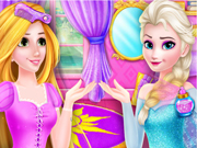 Elsa Become Rapunzel