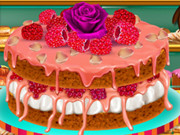 Rosewater And Raspberry Sponge Cake