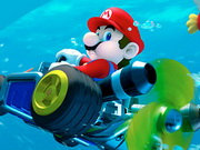 Mario Driving Underwater