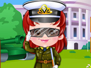 Baby Hazel Defense Officer Dressup