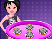 Cooking Chocolate Halloween Cookies