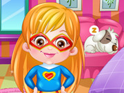 Baby Hazel Supergirl Dressup