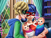 Dotted Girl Twins Birth