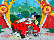 Mickey Washing Car