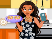 Moana Cooking Omelet Muffins Selfie