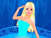 Barbie At Frozen Castle