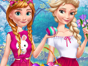 Anna And Elsa Easter Fun