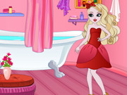 Apple White Messy Bathroom