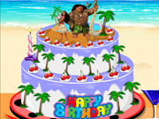 Moana Birthday Cake Decor