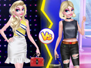 elsa vs barbie 2 fashion contest