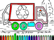 Garbage Trucks Coloring