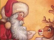 Santa And Red Nosed Reindeer Puzzle
