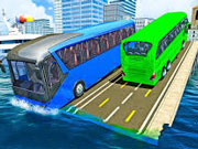 Beach Bus Driving : Water Surface Bus Game