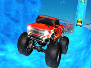 Water Surfer Vertical Ramp Monster Truck Game