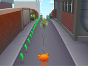 Angry Cat Run Zombies Alley