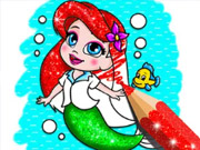 Coloring Book: Mermaid