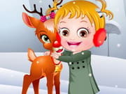 Baby Hazel Reindeer Surprise