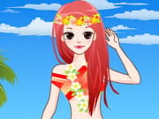 Cute Hula Dancer Dress Up