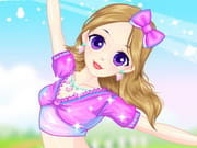 Dancing Spring Girl