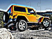 Yellow Jeep Wrangler Off Road