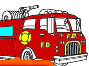 Fire Trucks Coloring Pages