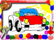 Cartoon Cars Coloring Book