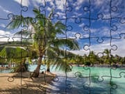 Jigsaw Puzzle On The Beach