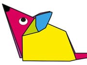 Animal Origami Coloring Book