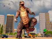 Monster Dinosaur Rampage City Attack